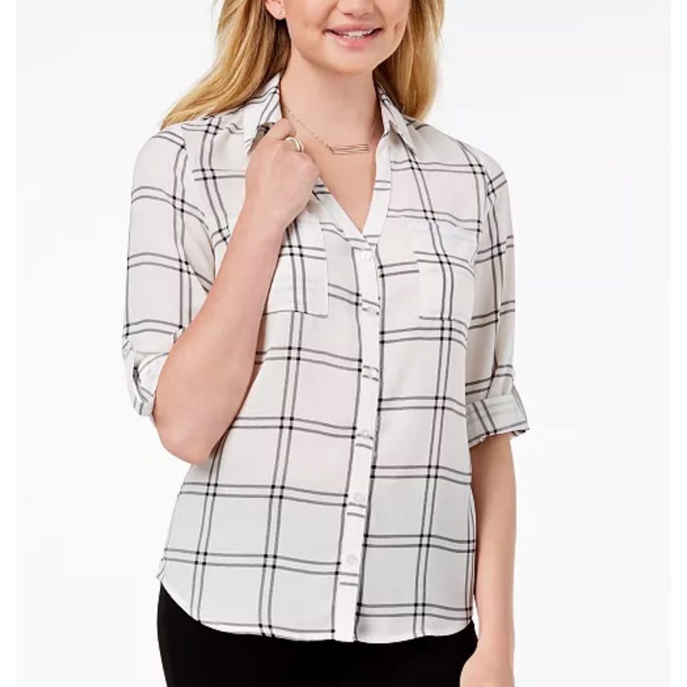 Womens button down blouse